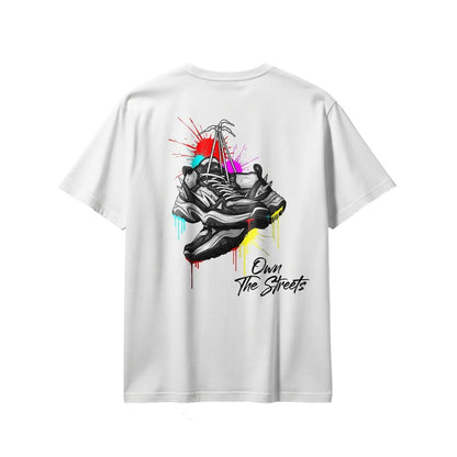 ZHERVIA Own The Streets Graphic Tee – Hanging Sneakers Streetwear T-Shirt - ZHERVIA
